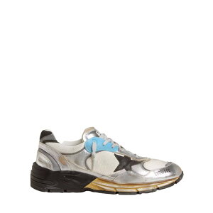 Golden Goose �S�[���f���O�[�X �����Y �X�j�[�J�[ GMF00884F00746370287 DAD STAR SNEAKERS IN MESH AND LAMINATED LEATHER 70287 SILVER/GREY/WHITE 39 40 41 42 43 44 45 �y���������E�֐ō��z