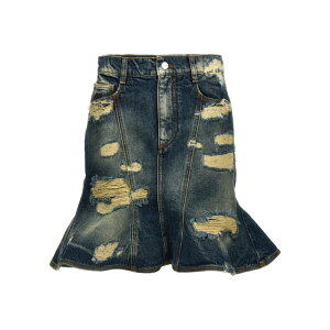 Marc Jacobs �}�[�N �W�F�C�R�u�X ���f�B�[�X �X�J�[�g 2F4RSK002D15491 'The Rip And Repair Straight Jean' skirt Blue 24 25 26 27 �y���������E�֐ō��z
