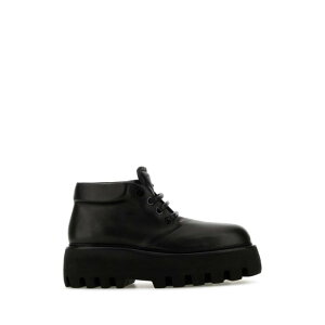 Alexander McQUEEN ALT_[E}bNC[ Y [XAbv 807870WHABC1000 Black nappa leather Sofa lace-up shoes Black 39 40 41 42 43 44 45 yE֐ōz