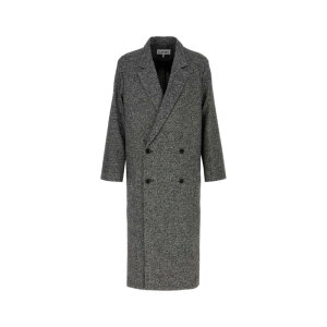 LOEWE ���G�x �����Y �R�[�g H526Y01WD6BLACKWHITE Two-tone wool blend coat Multicoloured 48 50 �y���������E�֐ō��z