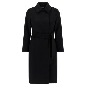 Max Mara Studio �}�b�N�X�}�[�� �X�e���f�B�I ���f�B�[�X �R�[�g 2526016051600013 'BCollag' coat Black IT40 IT42 IT44 IT46 IT36 IT38 38 40 42 44 36 34 �y���������E�֐ō��z