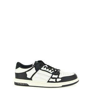 AMIRI �A�~�� �����Y �X�j�[�J�[ AMFOSR1098004 'Skel low top' sneakers White/Black IT40 IT41 IT42 IT43 IT44 IT45 45 40 43 44 41 42 46 �y���������E�֐ō��z