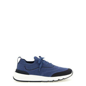 Brunello Cucinelli �u���l���E�N�`�l�� �����Y �X�j�[�J�[ MZUAUFO340CIK60 'Runners' sneakers Blue 40 41 42 43 44 45 38 46 47 �y���������E�֐ō��z