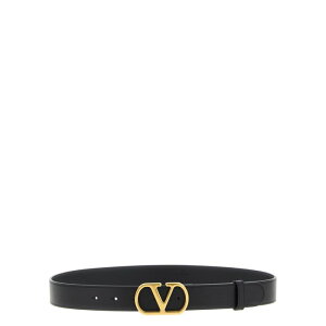 Valentino Garavani ���@�����e�B�m ���f�B�[�X �x���g�E�T�X�y���_�[ W2T0SM3IYR0NO Valentino Garavani 'VLogo Signature' belt Black 75cm 80cm 85cm 90cm 95cm �y���������E�֐ō��z