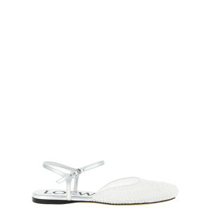 LOEWE Gx fB[X tbgV[Y LLST466X149980 'Toy' ballet flats White 36 37 38 39 40 yE֐ōz