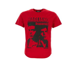 Dsquared2 �f�B�[�X�N�G�A�[�h �����Y T�V���c�E�J�b�g�\�[ S71GD1569D20035310W Red cotton Dsquared x Magliano t-shirt Red L XL M S 2XL 3XL �y���������E�֐ō��z