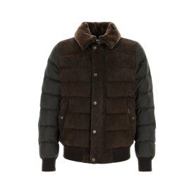 【楽天イーグルス感謝祭最大80%OFF+P2倍~】MooRER ムーレー メンズ ダウンジャケット・コート VIANIURLMORO Brown suede Viani jacket Brown 48 52 54 【送料無料・関税込】