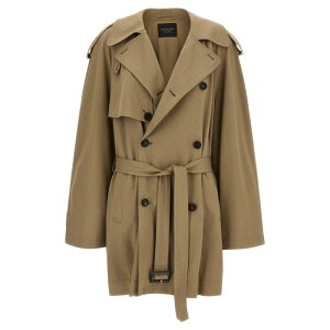 Balenciaga �o�����V�A�K ���f�B�[�X �R�[�g 862426TSVC19772 Cotton trench coat Beige XS 2XS S M 3XL 4XL 5XL L XL 2XL �y���������E�֐ō��z