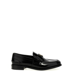 Prada �v���_ ���f�B�[�X ���[�t�@�[ 1D813NFA020055F0002 Logo loafers Black IT351/2 IT36 IT37 IT38 IT39 IT40 39 40 37 37.5 38.5 36 36.5 38 35.5 35 39.5 40.5 41 42 �y���������E�֐ō��z
