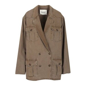 Isabel Marant Etoile �C�U�x�� �}���� �G�g���[�� ���f�B�[�X �J�W���A���W���P�b�g 26PVE0625FAD1G04E50DZ Giacca Nevala Brown FR30 FR32 FR34 FR36 FR38 FR40 FR42 FR44 FR46 FR48 FR50 FR52 FR54 FR56 FR58 34 36 �y���������E�֐�