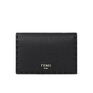 FENDI �t�F���f�B �����Y ���z�E�J�[�h�P�[�X 7M0222AW2FF0R2A SADDLERY CARD HOLDER Black onesize �y���������E�֐ō��z