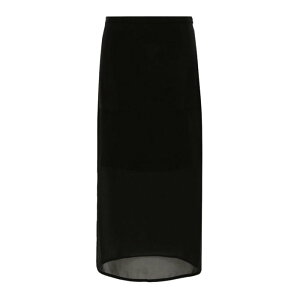 Sportmax �X�|�[�c�}�b�N�X ���f�B�[�X �X�J�[�g 2412101012600005 Midi Skirt In Viscose And Chiffon Amico Black 42 �y���������E�֐ō��z