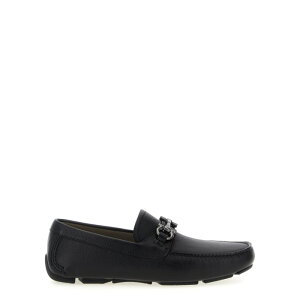 FERRAGAMO tFK Y [t@[ 755610NEROLIGHTGREY 'Parigi New' loafers Black 11 7 8.5 10 8 9 9.5 yE֐ōz