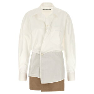 alexanderwang �A���L�T���_�[���� ���f�B�[�X �����s�[�X�E�h���X�E�I�[���C������ 1WC1266950100 'Pre-styled wrap dress' dress White 0 2 4 6 8 �y���������E�֐ō��z