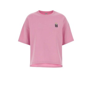 LOEWE ���G�x ���f�B�[�X T�V���c�E�J�b�g�\�[ S359Y22XAIPINK Pink cotton blend t-shirt Pink XS S M �y���������E�֐ō��z