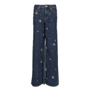 self-portrait �Z���t�E�|�[�g���C�g ���f�B�[�X �W�[���Y AW25828PBLBLUE Wide leg denim jeans Blue US23 US24 US25 US26 US27 US28 US29 US30 US31 US32 US33 US34 US35 US36 US37 US38 US40 US42 24 25 26 27 28 �y���������E�֐ō��z