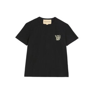 Valentino Garavani ���@�����e�B�m �����Y T�V���c�E�J�b�g�\�[ 7V3MG10VB2W0NO Valentino T-shirts and Polos Black Blacks and greys L M S XL 2XL �y���������E�֐ō��z