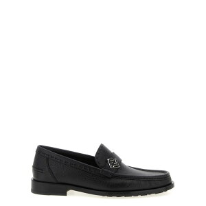 FENDI tFfB Y [t@[ 7D1804TDKF0QA1 'FF Metal' loafers Black 10 11 12 7 8 8.5 9 9.5 5 6 6.5 7.5 yE֐ōz