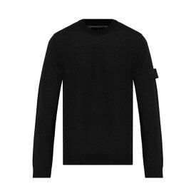 STONE ISLAND ストーンアイランド メンズ ニット・セーター・カーディガン K1S155100066S00FCV0029 Black Crew Neck Sweater Black S 2XL 【送料無料・関税込】