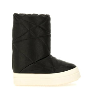 Rick Owens ���b�N �I�E�G���X �����Y �u�[�c RU02E1857LGYPM291 BOOT MEGA BUMPER LUNAR BLACK 40 44 41 42 43 �y���������E�֐ō��z