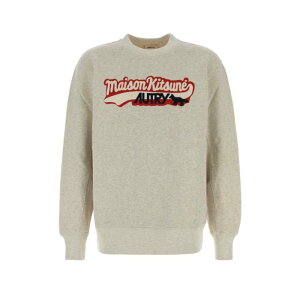 AUTRY �I�[�g���[ �����Y �X�E�F�b�g�E�t�[�f�B�[ SWPXMK1M Melange grey cotton Autry x Maison Kitsun?(C) sweatshirt Grey L M S XS XL �y���������E�֐ō��z