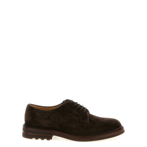 Brunello Cucinelli ulEN`l Y [XAbv MZUPEAX810C7284 Suede derby Brown 40 41 42 42.5 43 43.5 44 45 yE֐ōz