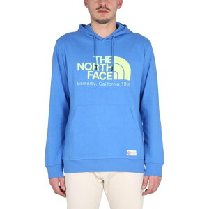 THE NORTH FACE UEm[XEtFCX Y XEFbgEt[fB[ NF0A55GFLV61 SWEATSHIRT WITH LOGO EMBROIDERY BLUE S M XL L yE֐ōz