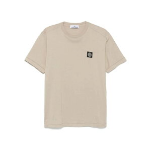 STONE ISLAND �X�g�[���A�C�����h �����Y T�V���c�E�J�b�g�\�[ L1S152100027S0013V009A SLIM FIT COTTON JERSEY T-SHIRT WITH COMPASS PATCH V009A DESERT SAND L XL S M 2XL �y���������E�֐ō��z