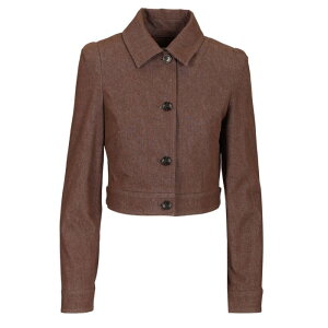 Max Mara �}�b�N�X�}�[�� ���f�B�[�X �J�W���A���W���P�b�g 2511041013600742002 Denim effect crop jacket Brown IT44 IT34 IT36 IT38 IT40 IT42 IT46 IT48 IT50 IT52 42 40 �y���������E�֐ō��z
