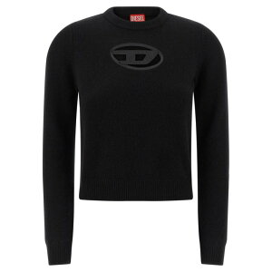 Diesel �f�B�[�[�� ���f�B�[�X �j�b�g�E�Z�[�^�[�E�J�[�f�B�K�� A176870KCAE9XXA 'M-Areesa-Slim' sweater Black L M S XS XL �y���������E�֐ō��z