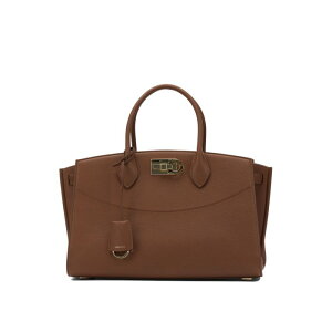 "FERRAGAMO �t�F���K�� ���f�B�[�X �n���h�o�b�O�E�V�����_�[�o�b�O 0785997 ""Studio Soft"" medium handbag Brown onesize �y���������E�֐ō��z"