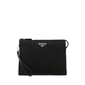 Prada �v���_ �����Y �N���b�`�o�b�O�E�|�[�` 2NE7892DMHF0002 Black Re-nylon clutch Black onesize �y���������E�֐ō��z