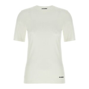 Jil Sander WT_[ fB[X TVcEJbg\[ J40GC0146J45031100 Logo T-shirt White XS M S L yE֐ōz