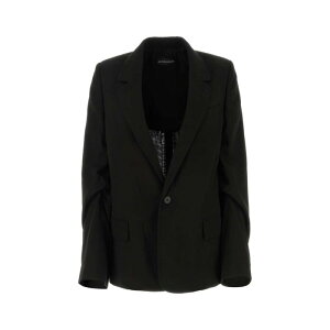 Ann Demeulemeester �A���h�D�������X�e�[�� ���f�B�[�X �u���U�[�E�W���P�b�g 2301WJA11FA236099 Black cotton Renske blazer Black 38 40 �y���������E�֐ō��z