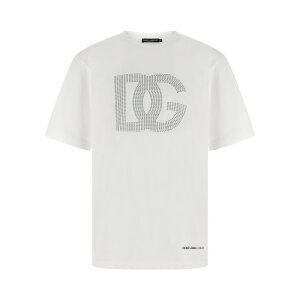 Dolce & Gabbana �h���`�F�K�b�o�[�i �����Y T�V���c�E�J�b�g�\�[ G8PN9TG7O4OW0800 Logo T-shirt White IT46 IT48 IT50 IT52 IT54 IT44 46 54 52 50 48 58 56 44 �y���������E�֐ō��z