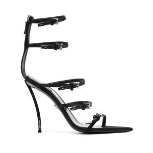 VERSACE ���F���T�[�`�F ���f�B�[�X �T���_�� 10099961A006191B00P Versace Sandals Black Blacks and greys 381/2 371/2 37 38.5 39 37.5 38 36 40 �y���������E�֐ō��z