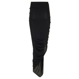 Rick Owens ���b�N �I�E�G���X ���f�B�[�X �X�J�[�g LI01D6303CVI09 Black stretch viscose midi skirt Black IT32 IT34 IT36 IT38 IT40 IT42 IT44 IT46 IT48 IT50 IT52 IT54 IT56 42 �y���������E�֐ō��z