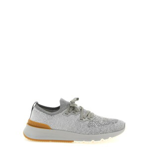 Brunello Cucinelli �u���l���E�N�`�l�� �����Y �X�j�[�J�[ MZUKISO250CJN33 Knitted sneakers Gray IT40 IT41 IT42 IT43 IT44 IT45 IT46 IT47 40 41 42 43 44 45 46 47 39 38 �y���������E�֐ō��z