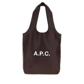 A.P.C. アーペーセー メンズ トートバッグ PUAATM61861CAE Dark brown synthetic leather small Ninon shopping bag Brown onesize 【送料無料・関税込】