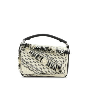 LOEWE ���G�x ���f�B�[�X �n���h�o�b�O�E�V�����_�[�o�b�O A510S21XCJBLACKWHITE Two-tone fabric Puzzle handbag Multicoloured onesize �y���������E�֐ō��z