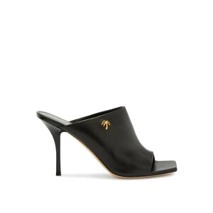 Palm Angels �p�[���G���W�F���X ���f�B�[�X �T���_�� PWIH020F23LEA0011000 Court Shoes Black 39 40 37 38 �y���������E�֐ō��z
