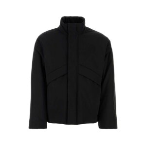 FERRAGAMO �t�F���K�� �����Y �_�E���W���P�b�g�E�R�[�g 143993775969NERO Black polyester padded jacket Black 48 50 �y���������E�֐ō��z