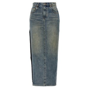 R13 �A�[���T�[�e�B�[�� ���f�B�[�X �X�J�[�g R13WD102D213ABARTERINDIGO 'Devon Side Slit' skirt Blue 25 26 27 28 29 �y���������E�֐ō��z