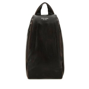 Prada �v���_ �����Y �o�b�N�p�b�N 2VZ1142C75F0003 Dark brown nappa leather backpack Brown onesize �y���������E�֐ō��z