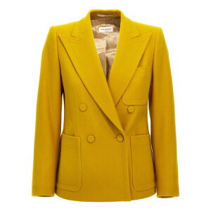 Dries Van Noten �h���X���@���m�b�e�� ���f�B�[�X �u���U�[�E�W���P�b�g 2420104039179203 'Beaume' blazer Yellow FR36 FR38 FR40 �y���������E�֐ō��z