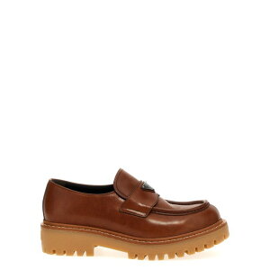 Prada v_ Y [t@[ 2DE151FG000070F0046 'Double Chocolate' loafers Brown 11 6 10 9 7 8 6.5 7.5 8.5 9.5 10.5 yE֐ōz