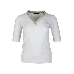 FABIANA FILIPPI �t�@�r�A�i�t�B���b�s ���f�B�[�X T�V���c�E�J�b�g�\�[ JED275F884L39621 T-shirt White White 40 42 44 46 �y���������E�֐ō��z