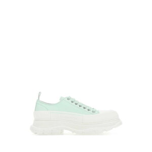 Alexander McQUEEN ALT_[E}bNC[ Y Xj[J[ 705662WHZ624615 Sea green leather Tread Slick sneakers Green 39 40 41 41.5 42 42.5 43 44 45 yE֐ōz