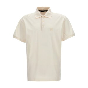 Palm Angels �p�[���G���W�F���X �����Y �|���V���c PMGB012R24FAB00103030303 'Monogram' polo shirt White L M S XL XS 2XL �y���������E�֐ō��z