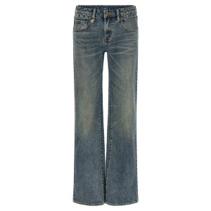 R13 �A�[���T�[�e�B�[�� ���f�B�[�X �W�[���Y R13WD090D378AGLADEBLUESTRETCH 'Boy Flare' jeans Blue 24 25 26 27 28 29 30 �y���������E�֐ō��z
